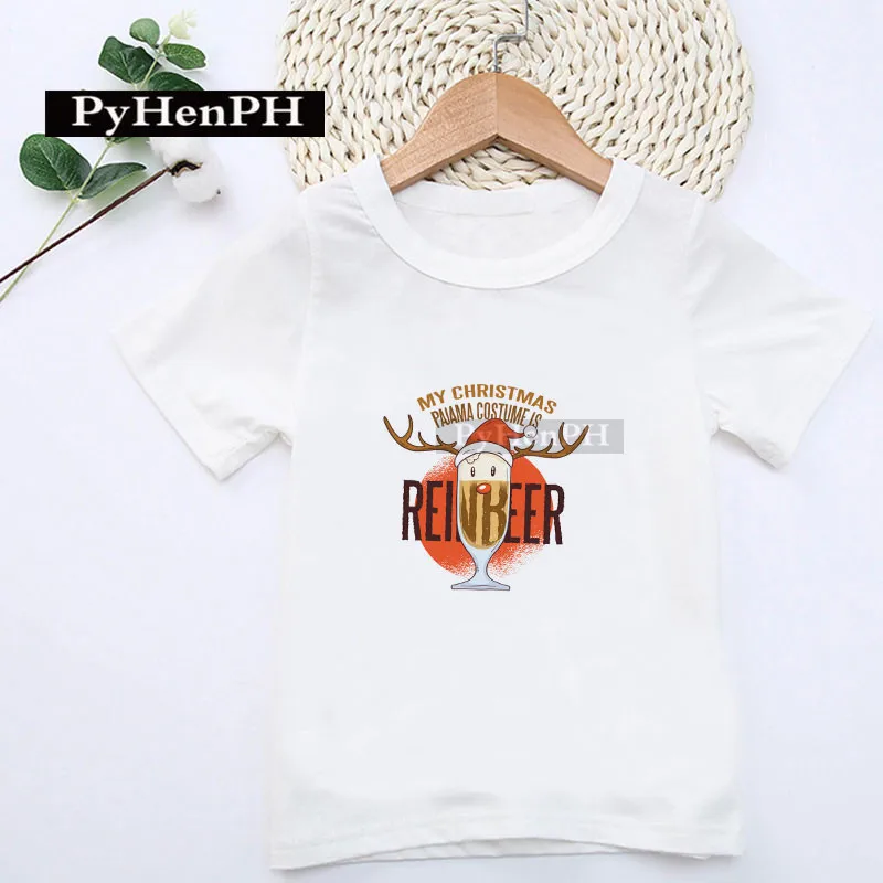 Children's Christmas T-shirt New Boys and Girls Children Christmas Dress Up School Class Christmas Clothes