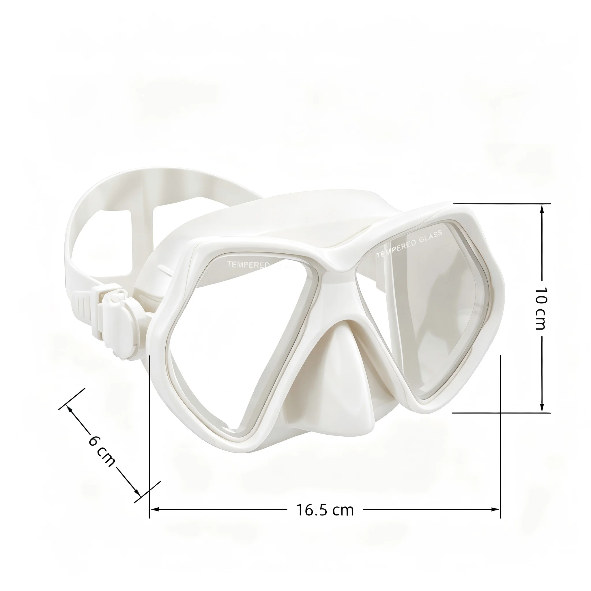 Superior Aluminium Low Volume Freediving Goggles Comfortable Alloy Diving Glasses with Black Box Scuba Mask