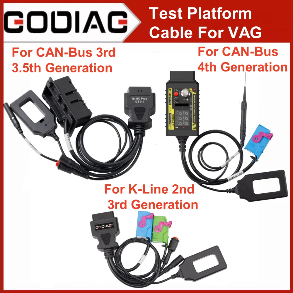 GODIAG GT110 CAN-Bus UDS 4th Generation GT112 K-Line Dashboard IMMO IMMO Key Matching Test Platform Cable For VW/Audi/Skoda/Seat