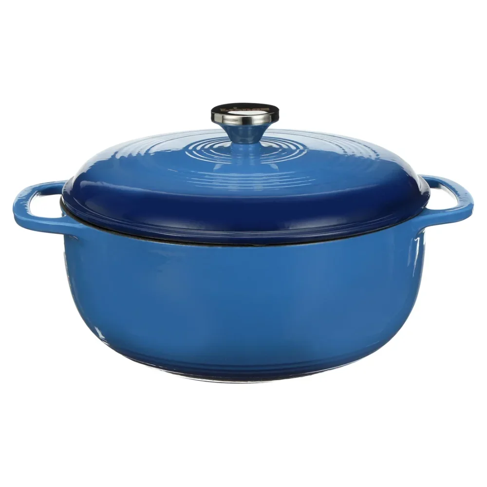 Cast Iron 6 Quart Enameled Cast Iron Dutch Oven, Blue