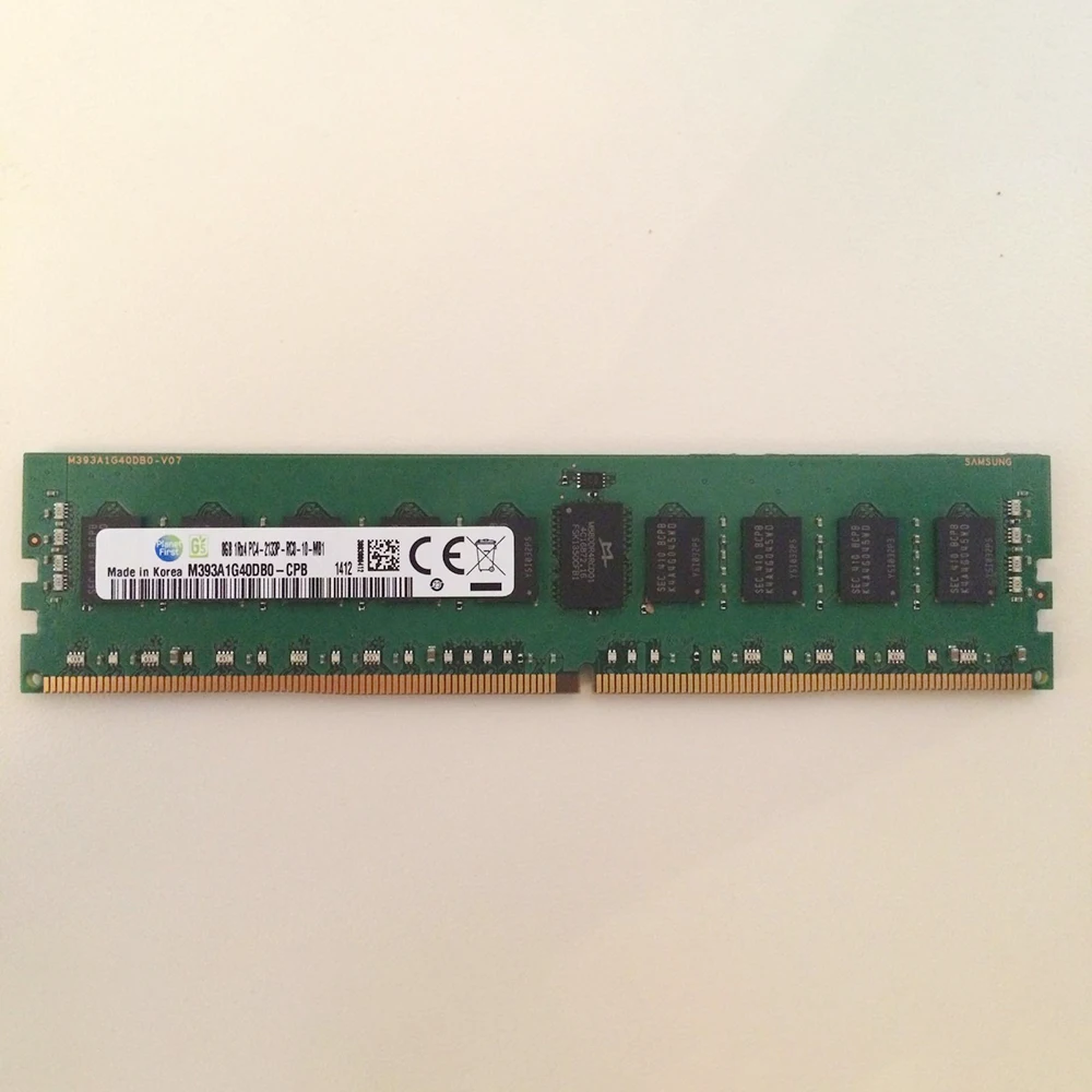 1 Pcs For Samsung RAM 8GB 8GB 1RX4 DDR4 2133 PC4-2133P-RC0 M393A1G40DB0-CPB Server Memory Fast Ship High Quality