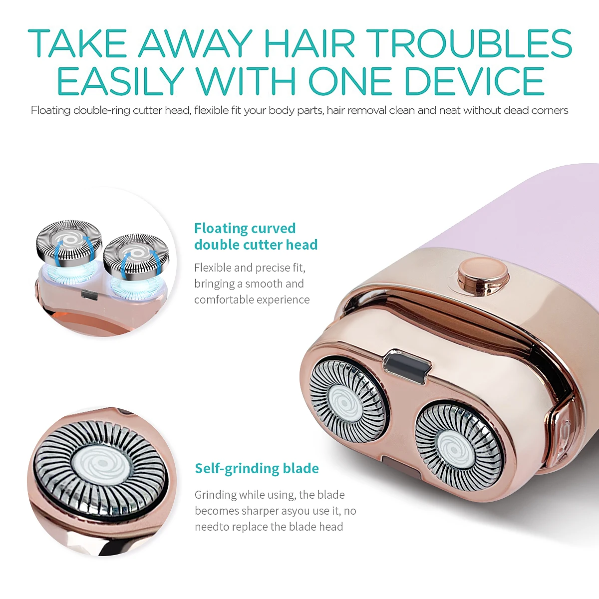 ماكينة حلاقة صغيرة محمولة LED ماكينة حلاقة كهربائية مكشطة جافة ورطبة ذات الاستخدام المزدوج ماكينة حلاقة للسيارة والسفر والمكتب #4