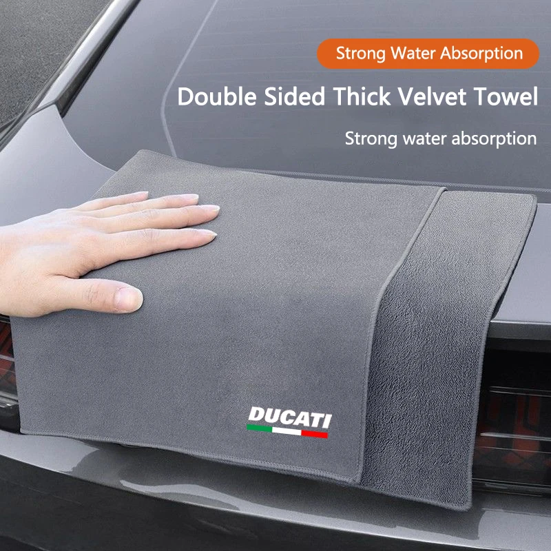 

Motorcycle Suede Wash Towel Microfiber Cleaning Rag Cloth For Ducati Panigale Diavel Superleggera V4 V2 Scrambler Accessories