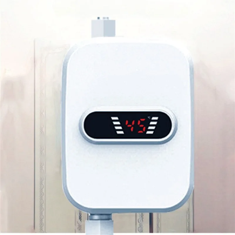 Instant Water Heater Shower 110V/220V Bathroom Faucet Hot Water Heater 3500W Digital Display