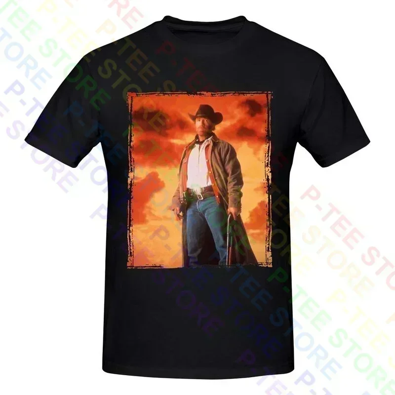 Walker Texas Ranger Chuck Norris With A Beautiful Sunset Shirt T-shirt Tee Pop Natural