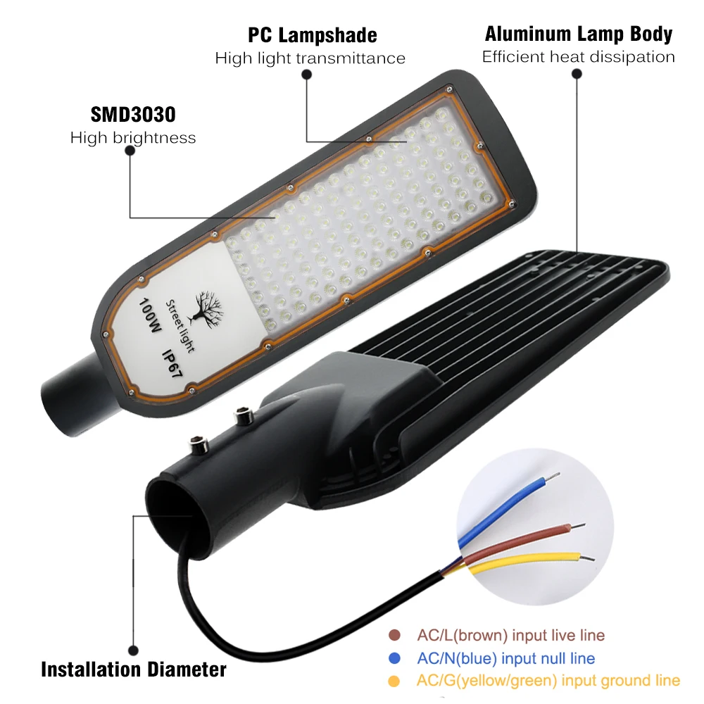 LED-Flutlicht AC220V IP67 Außen-Schwimmstrahler Straßenlampe für Garten Hof Landschaft Landschaftsbeleuchtung