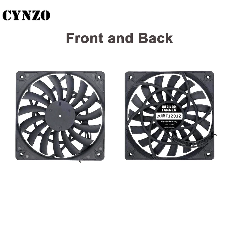 Ultra-thin 12mm Thickness Cooling Fan For ITX Case,12cm PC Cabinet PSU Cooler PWM 4PIN Temperature Control 120mm Mute 2000RPM