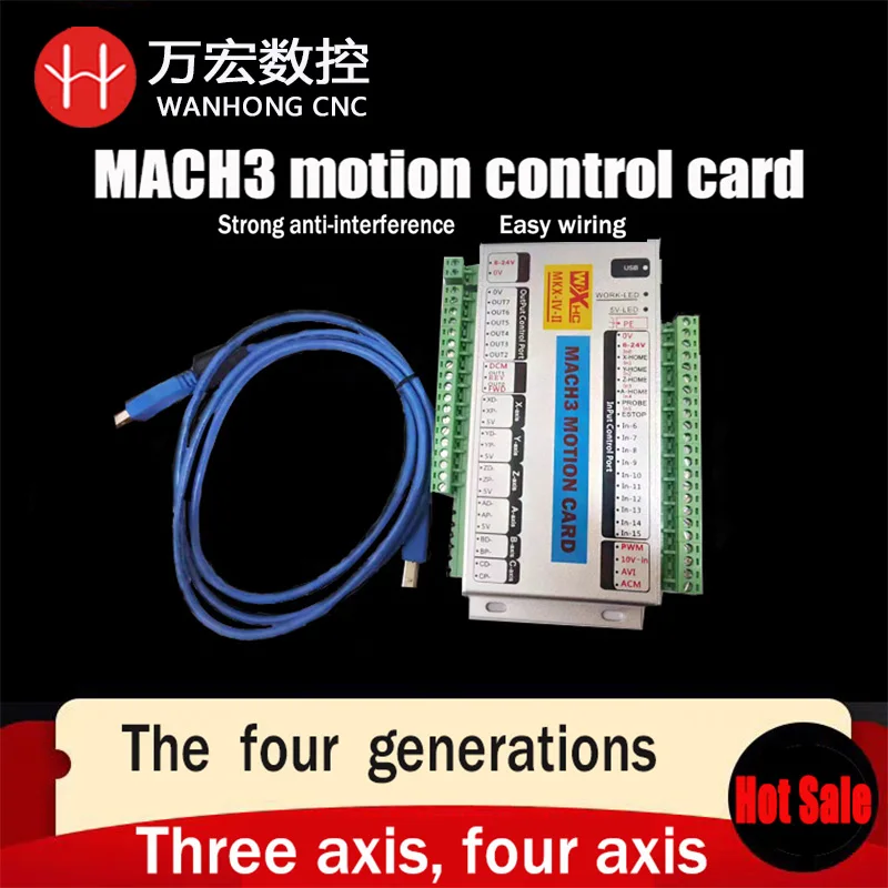 

CNC Mach3 MK3-IV USB control board motion control card 4/6-axis for engraving machine