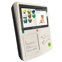 Handheld Touch Screen Veterinary Animal 3 Channel Ecg Veterinary Portable ECG Machine