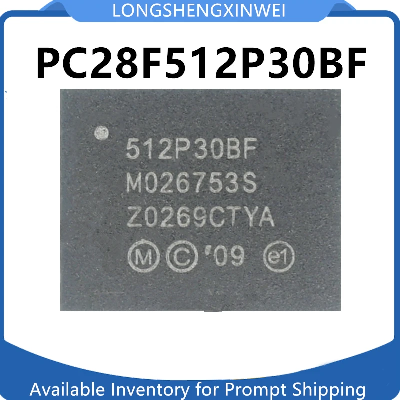 1PCS New PC28F512P30BF PC28F512P30BFA NOR Flash Memory Chip BGA64 Silk Screen 512P30BF