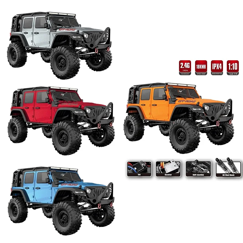 

Huangbo R1011 Rubicon 1:10 Full Scale Rc Remote Control Model Simulation Off Road Vehicle Four Wheel Drive Differential Lock