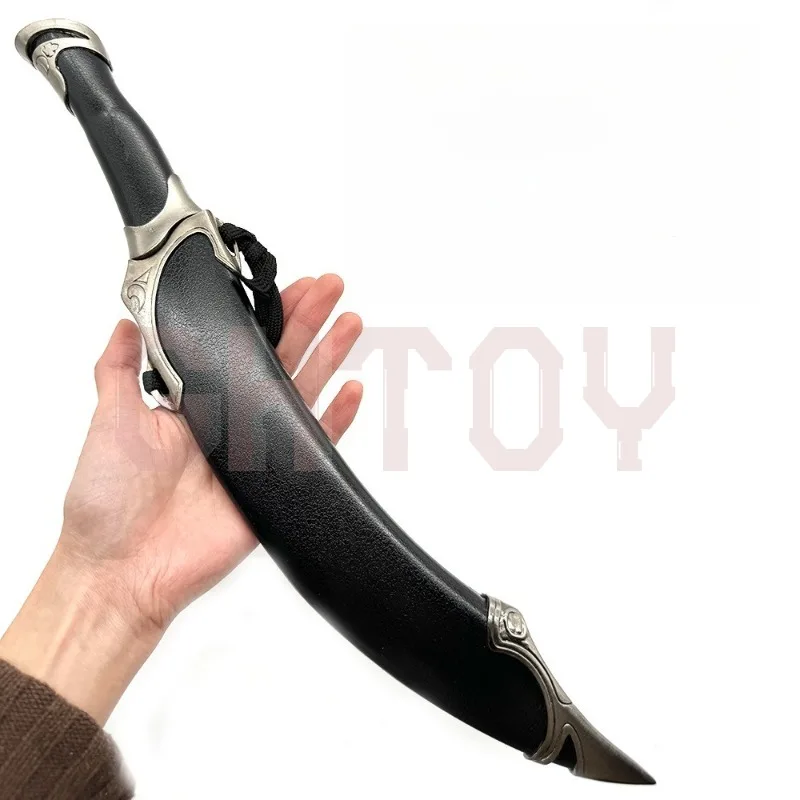 44cm Machete Uncut Blade Weapons Model Cosplay Props High Quality Desktop Display Ornament Collection Birthday Gift for Girl Boy