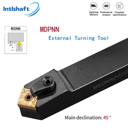 MSDNN Lathe Cutting Machine Tools MSDNN2020K12 MSDNN1616H12 MSDNN2525M12 External Turning Tool Holder SNMG12 Carbide Inserts