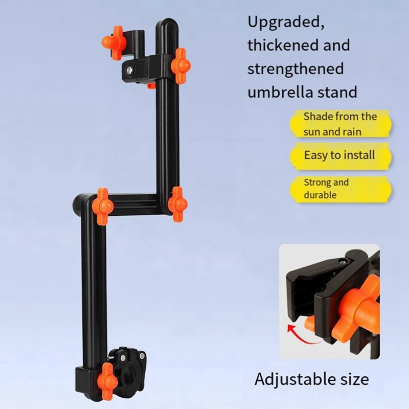 Adjustable Stable Umbrella Holder For Electrical Scooter Electric Bicycle Portable Stand Riding Accessories