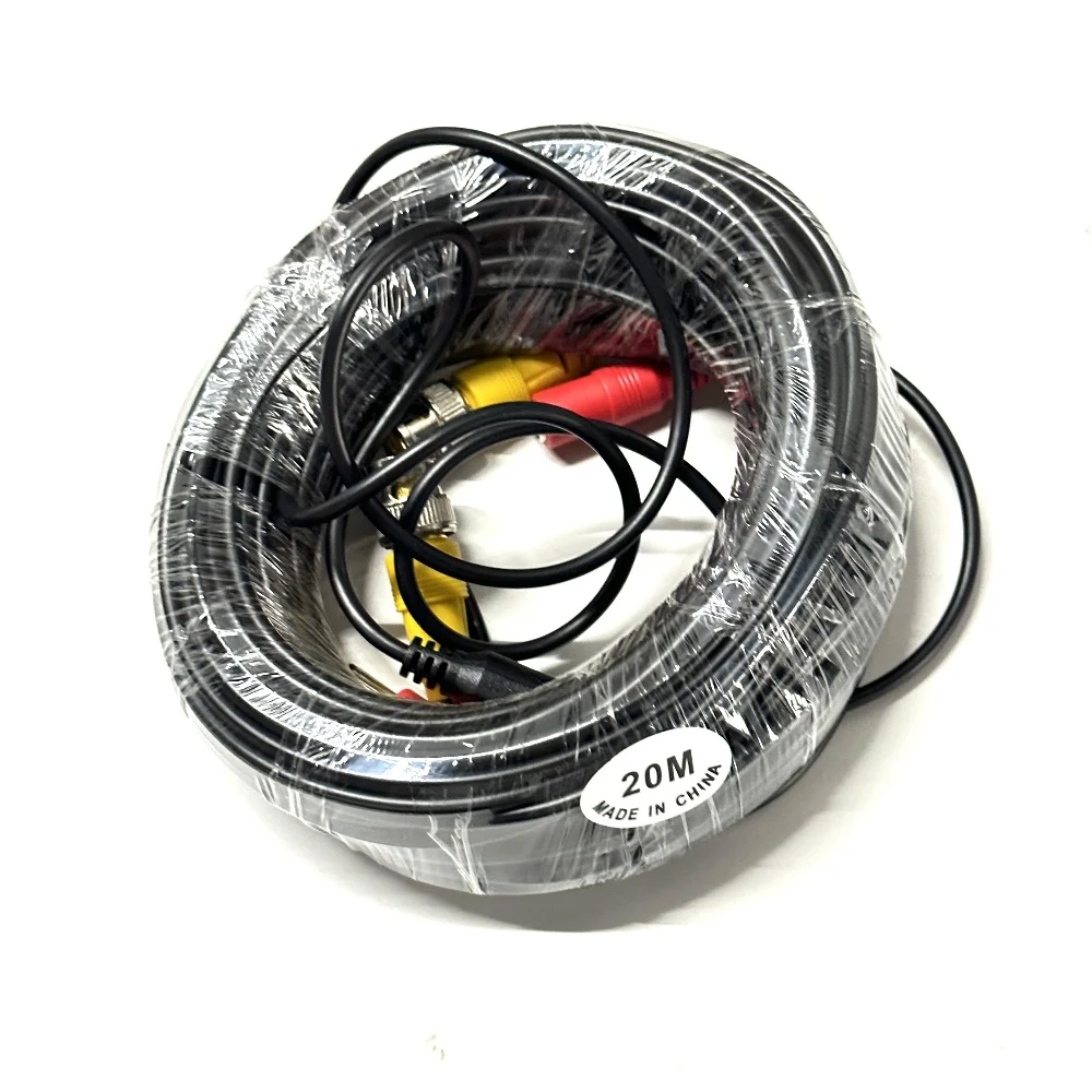 2-in-1 BNC فيديو + تيار مستمر كابل الطاقة 5 متر/10 متر/20 متر/30 متر CCTV سلك تمديد محوري لكاميرات AHD/TVI/CVI نظام مراقبة DVR NVR #4