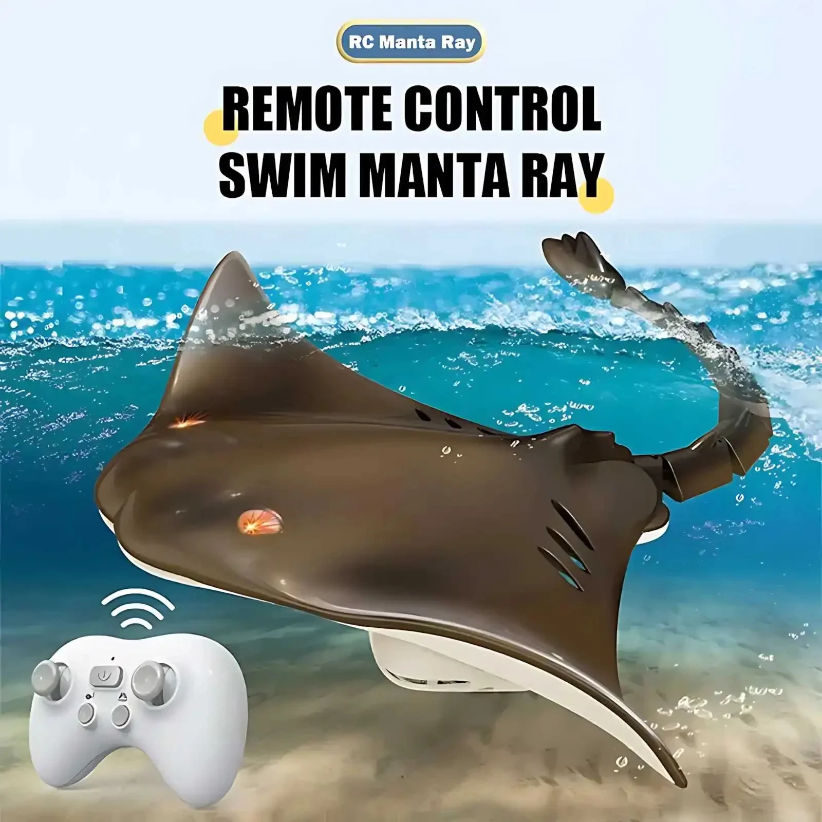 

Rc Boat 2.4G Remote Control Manta Ray Robot Toy Electronic Radio Controlled Fish Simulation Children's Pool Water Games Toys Boy