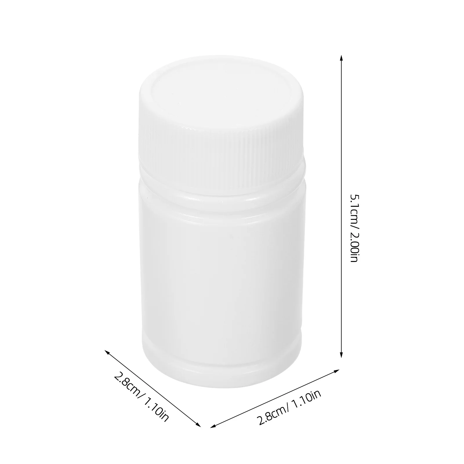 12 قطعة Hdpe زجاجة صلبة 20 مللي قابلة لإعادة الاستخدام مانعة للتسرب خفيفة الوزن زجاجات حبوب بلاستيكية للكبسولات أقراص تخزين الطب #4