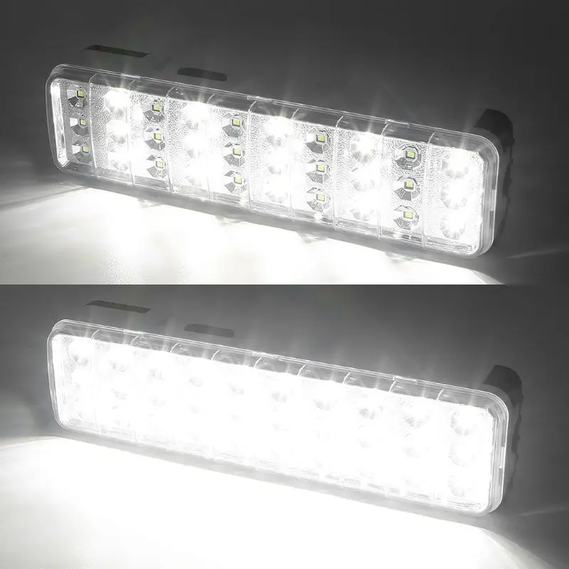 Luz de emergencia multifunción recargable, 30LED, lámpara de seguridad, 2 modos, para el hogar, Campamento, al aire libre