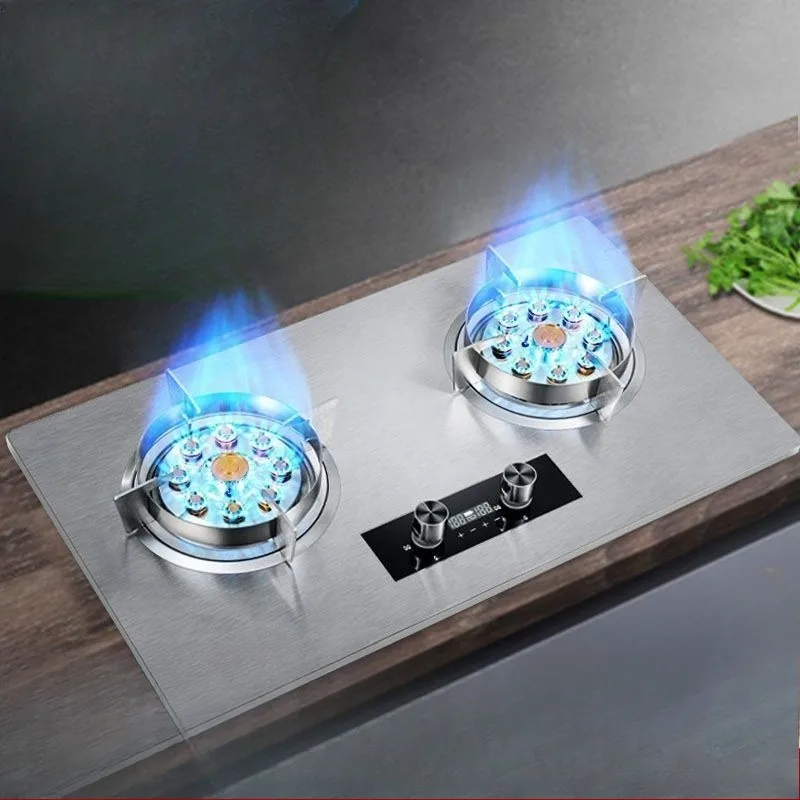 

Double gas Desktop embedded fire Household natural gas liquefied gas stove