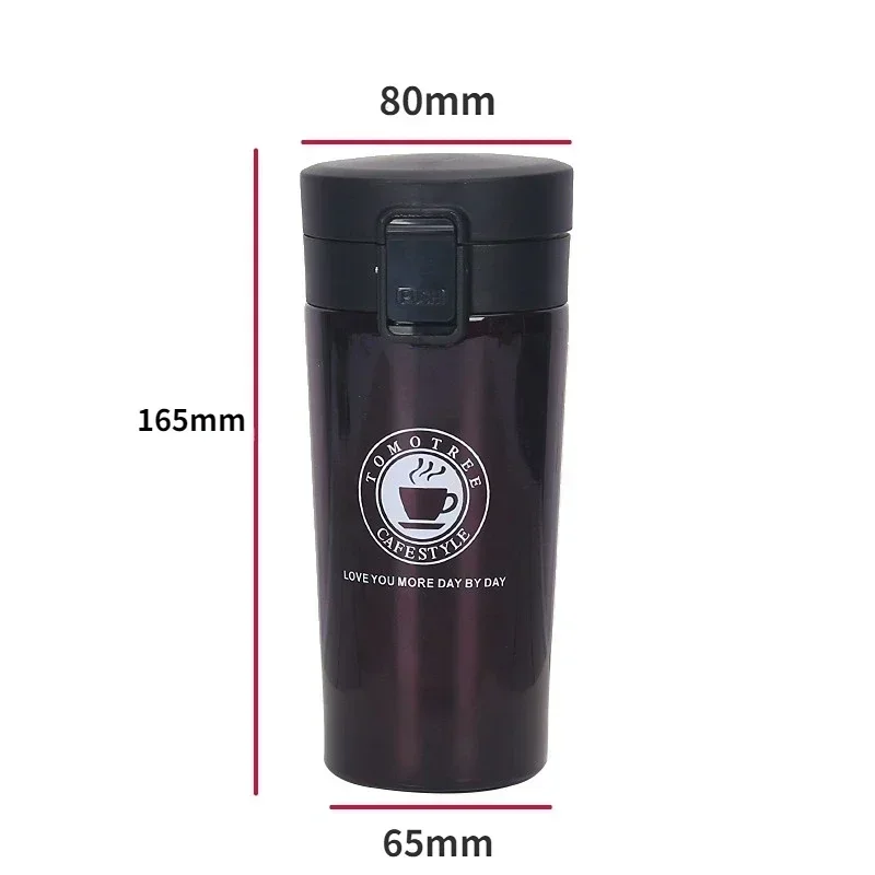 Tazza termica da 500ml tazza da caffè a doppia parete in acciaio inossidabile 304 boccetta sottovuoto Thermos bottiglia d\'acqua tè caffè tazza