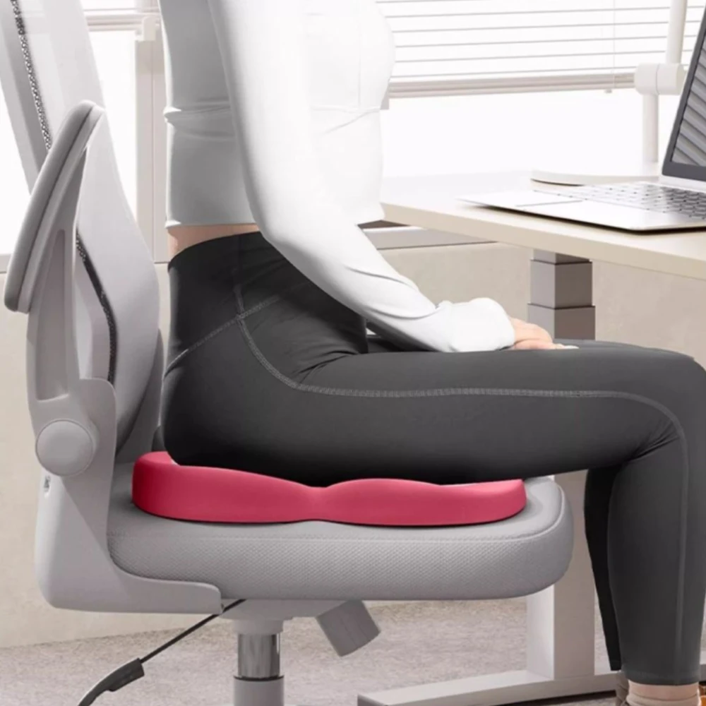 Ergonomic Removable Chair Cushion Anti-Slip Petal Shape Pads Slow Rebound Memory Foam for Office Seat Cushions Back Pain Relief