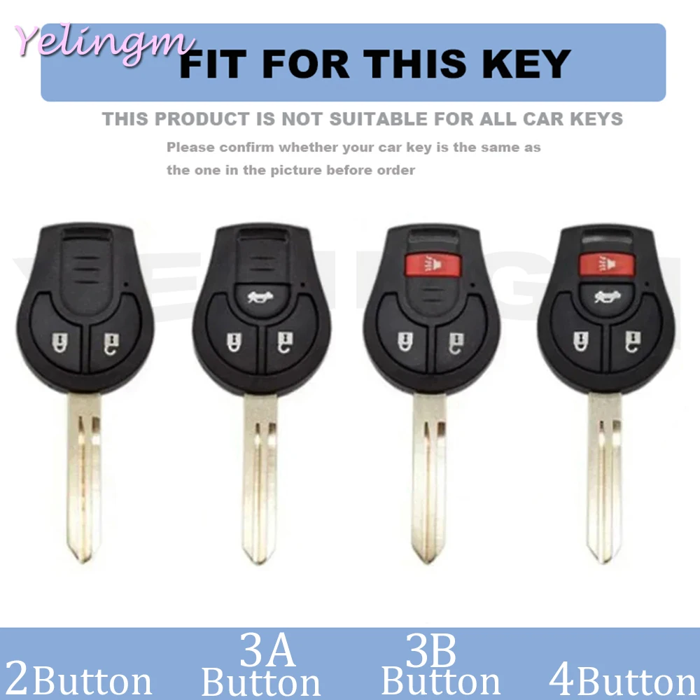 TPU 2/3/4 Buttons For Nissan March Tiida Altima Armada Cube Juke Maxima Pathfinder Rogue Sentra Versa Remote Key Case Cover