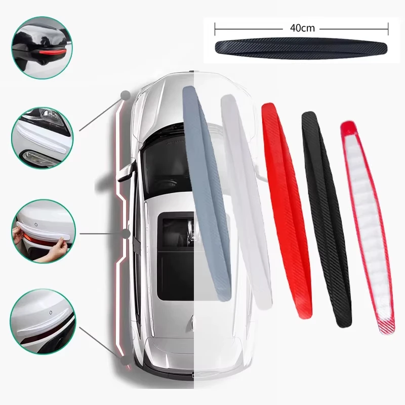 

Universal Front Rear Bumper Corner Protector Guard Car Anti-collision Protection Decoration Strip Car Protect Accessories