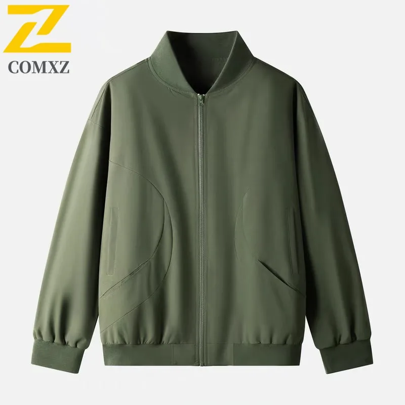 

COMXZ пальто в американском стиле ретро, модная уличная одежда для бега, езды на велосипеде, мужская ветровка, куртка для путешествий, минималистичная верхняя одежда высокого качества