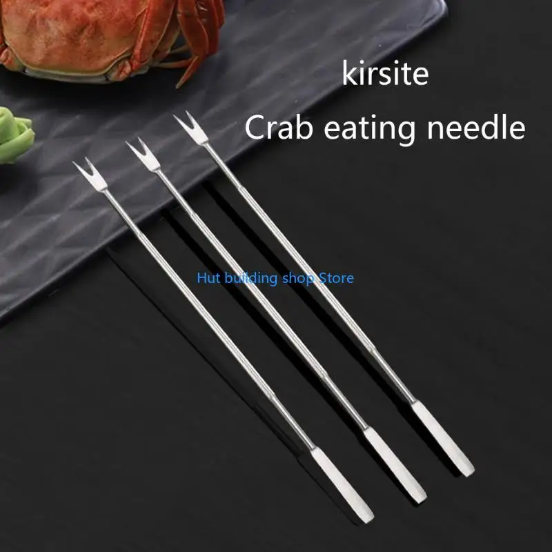 

T21C 3 Pcs/pack Stainless Steel Lobster Needle Fruit Fork Kitchen Walnut Needle