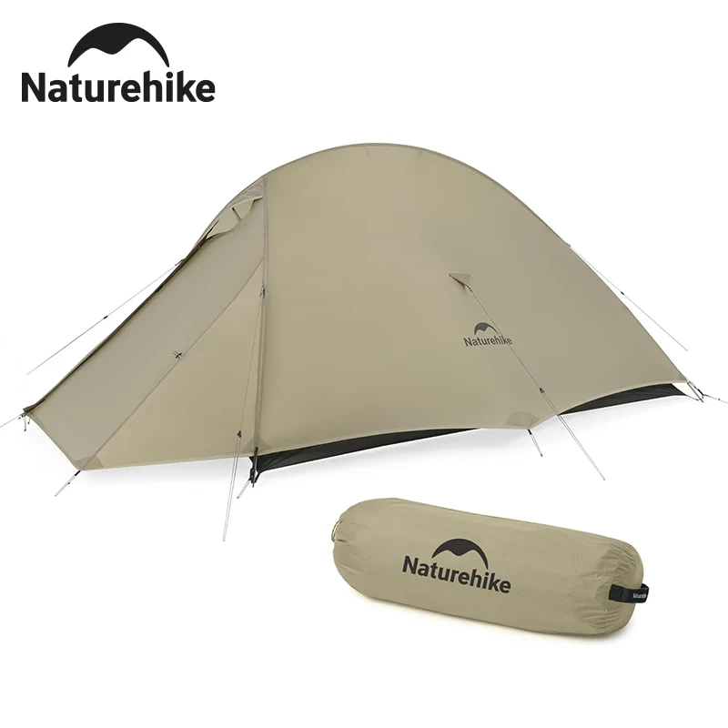 Naturehike Cloud Up Pro 2-Personen-Zelt Ultraleichtes 20D Nylon Campingzelt Wasserdichtes Outdoor-Trekking-Reise-Rucksack-Fahrrad-Zelt