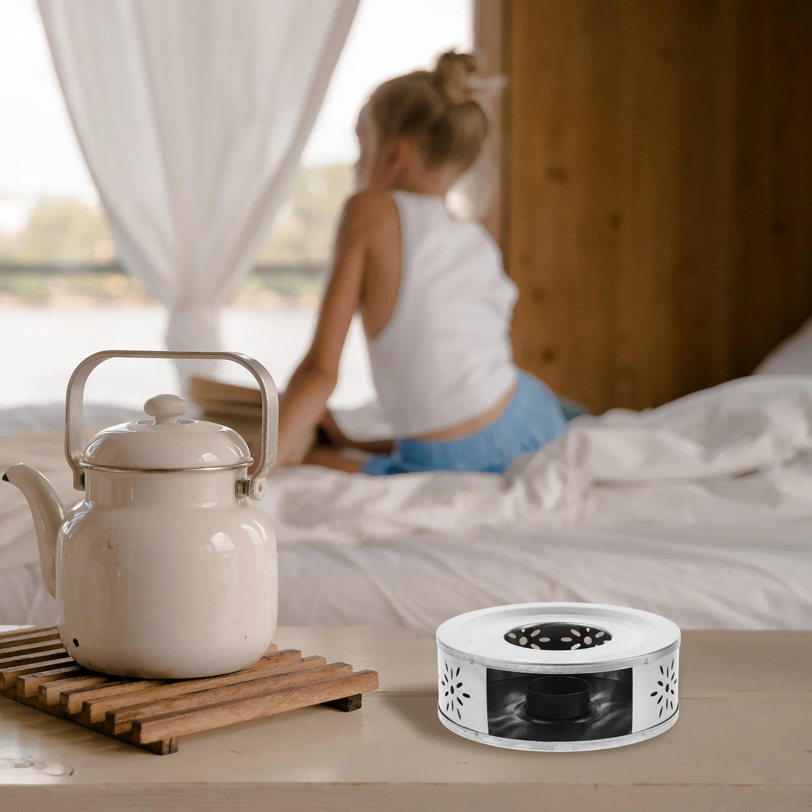 

Stylish Stainless Steel Teapot Warmer Base Multifunctional Coffee Milk Warmer Portable Heater Teapot Warmers Tea Pot Heater