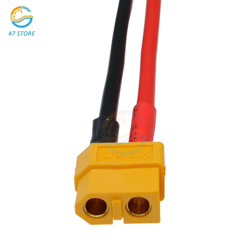 XT60 Female  / Male Plug Battery Connector To XT60 Male Plug Adapter Connector With 14AWG Silicone  Flexible Wire Connector