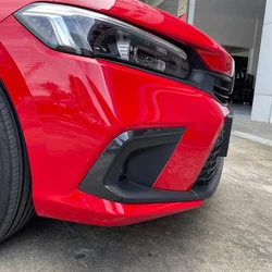 For Honda Civic 11th Gen 2022 2023 Carbon Fiber car Styling Front Foglight Eyebrow Eyelid Cover Trim Front Bumper Fog Light Trim