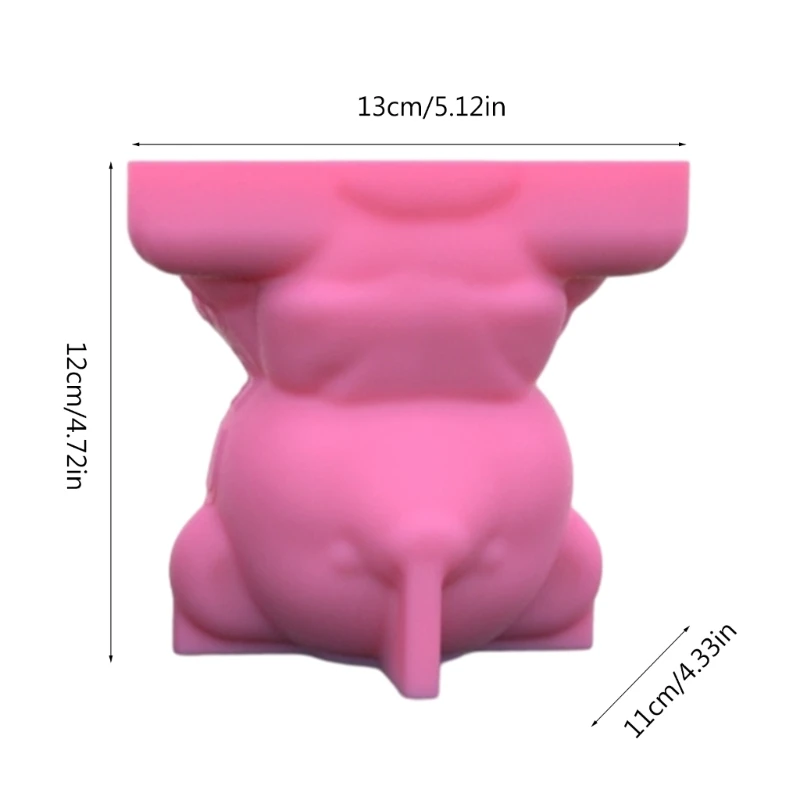 Molde silicona para macetas suculentas, soporte para bolígrafo, moldes para contenedores almacenamiento