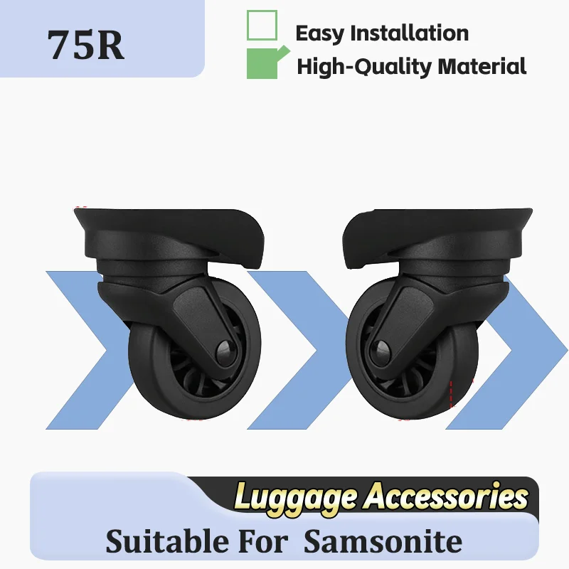 

For Samsonite 75R Replacement Wheels for Heavy Duty Luggage - Nylon Roller Dampens Vibration on Rough Surfaces Environmentally