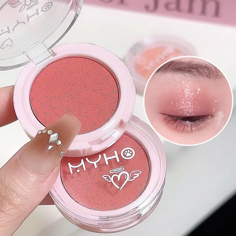 Blush monocromático rosto pigmento mineral pêssego laranja nude rosa azul fosco natural blush contorno sombra bochecha blush cosméticos