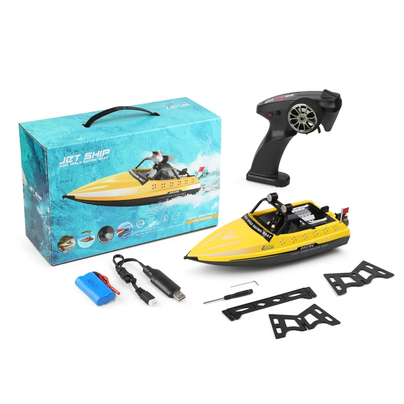 أصيلة WL917 قارب التحكم عن بعد عالية السرعة قارب سريع للأطفال لعبة كهربائية مقاومة للماء قارب غاطسة السفينة التوربينات النفاثة
