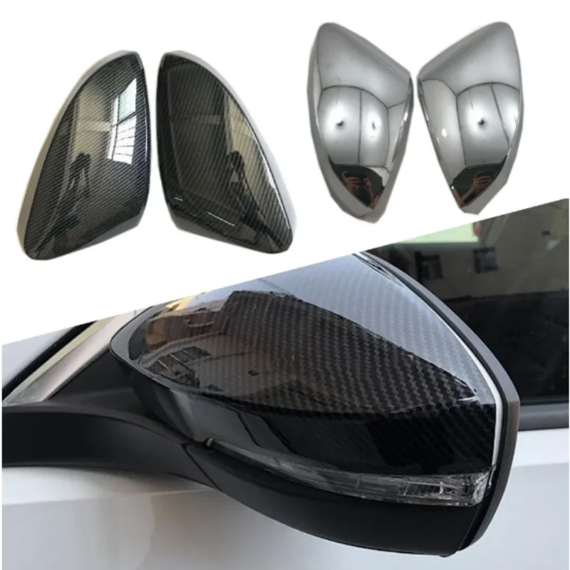 

Car Sticker Styling Rear View Rearview Side Glass Mirror Cover Trim Frame For Volkswagen VW T-ROC TROC 2018 2019 2020