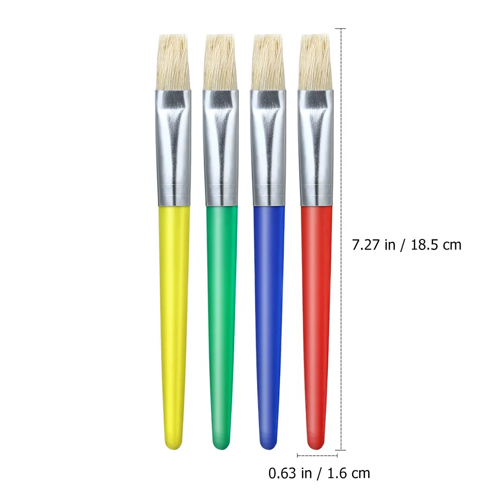 مجموعة فرش طلاء مكونة من 16 قطعة، أدوات زيتية مائية برأس مميز، فرشاة طلاء للأنشطة اليدوية من فئة الفن