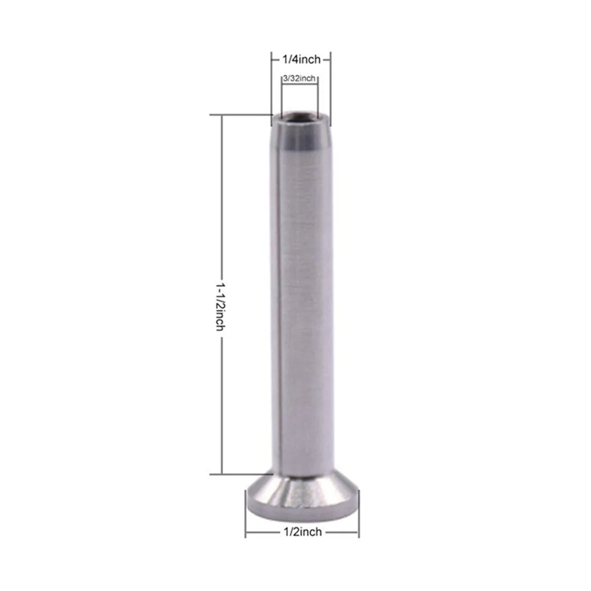 conector fixo 24 pacotes de perfis de crimpagem manual de aço inoxidável 316 para 1/8 pol.