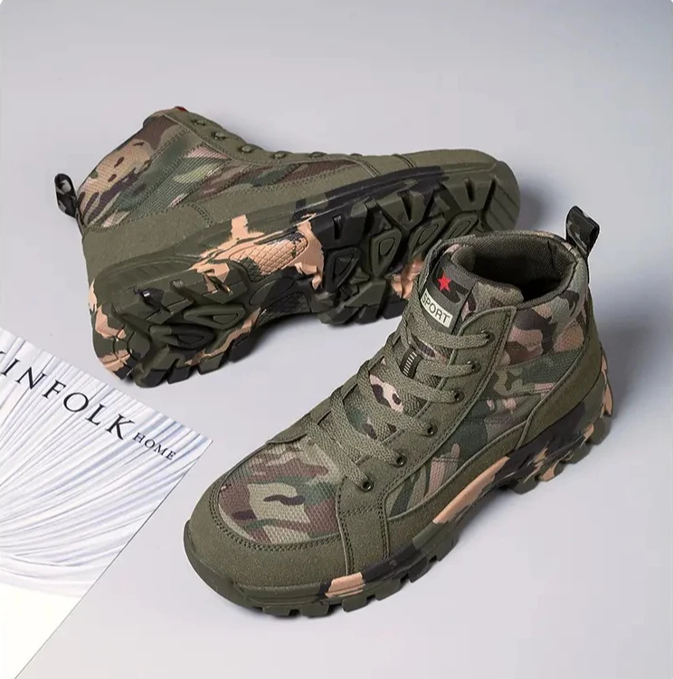 

Зимние сапоги для пар, походная камуфляжная обувь, мужские и женские летающие тканые камуфляжные туфли, повседневная обувь, мужские хлопковые кроссовки