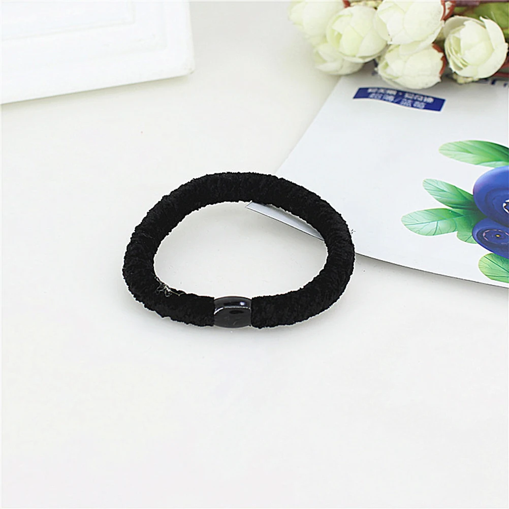 

10 pcs Bold Hair Circle Elastic Bands Ties Women Ponytail Holders Fashion Accessories Hairstyle Tools
