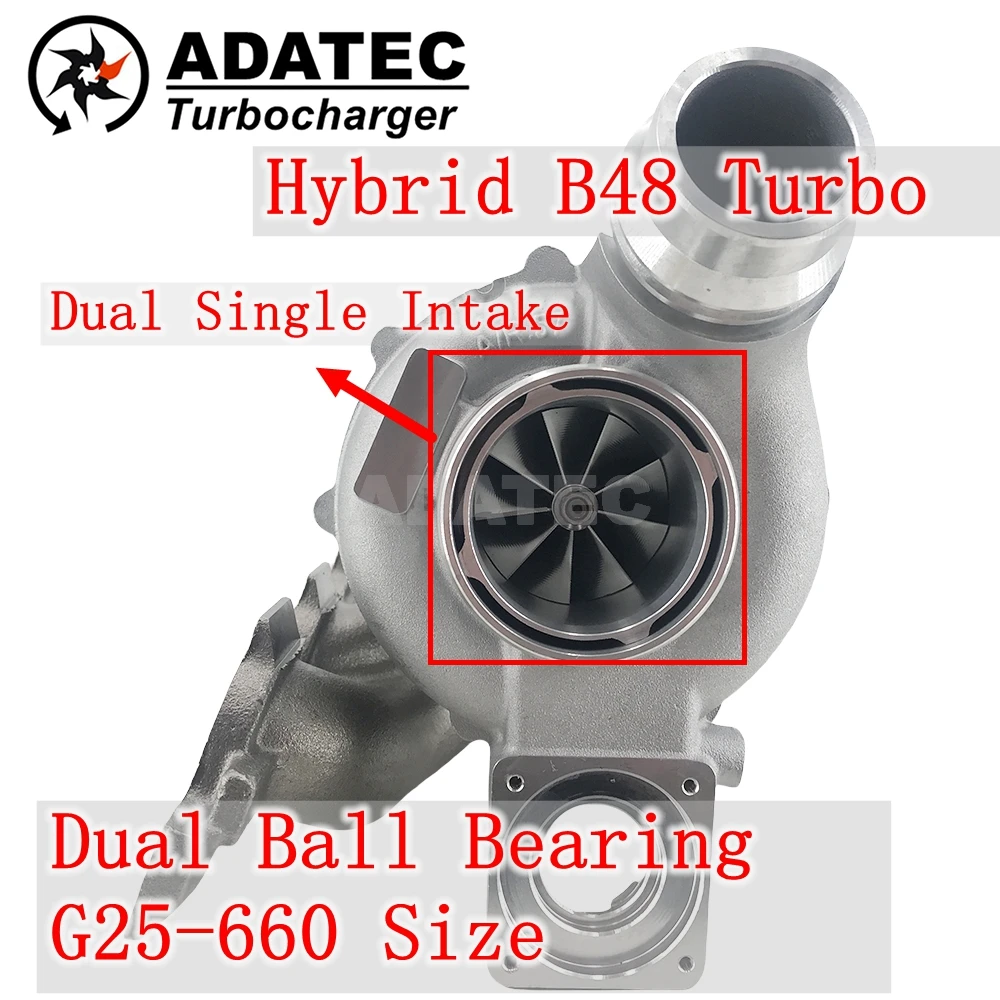 TD04L Hybrid B48 Turbo G25-660 Size Hybrid 49477-02400 Turbine For BMW 1er 2015/09-2019/12 F20 120i 1998 ccm, 135 KW, 184 PS