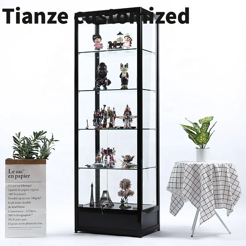 

Customized-Lockable Glass Display Cabinet Boutique Glass Vitrine Display Showcase Cheap Price Retail Shop Furniture Sale