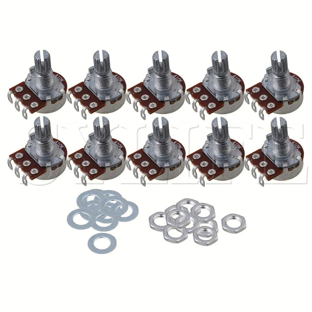 

10x10K Ом мини-регулятор потенциометра для электрогитары объемный горшок