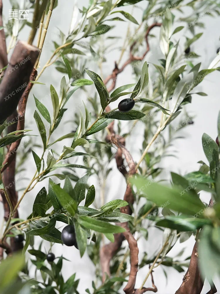 Árbol de imitación de raíz seca de pila antigua, diseño de árbol grande de madera maciza, árboles falsos, decoración en el suelo, planta verde