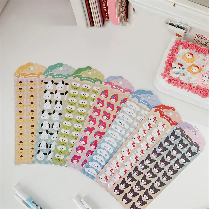 Imagem -02 - Lot Sanrio Kawaii Animal Stickers Cute Scrapbooking Faça Você Mesmo Diary Decorative Sealing Sticker Album Stick Label 60 Pcs