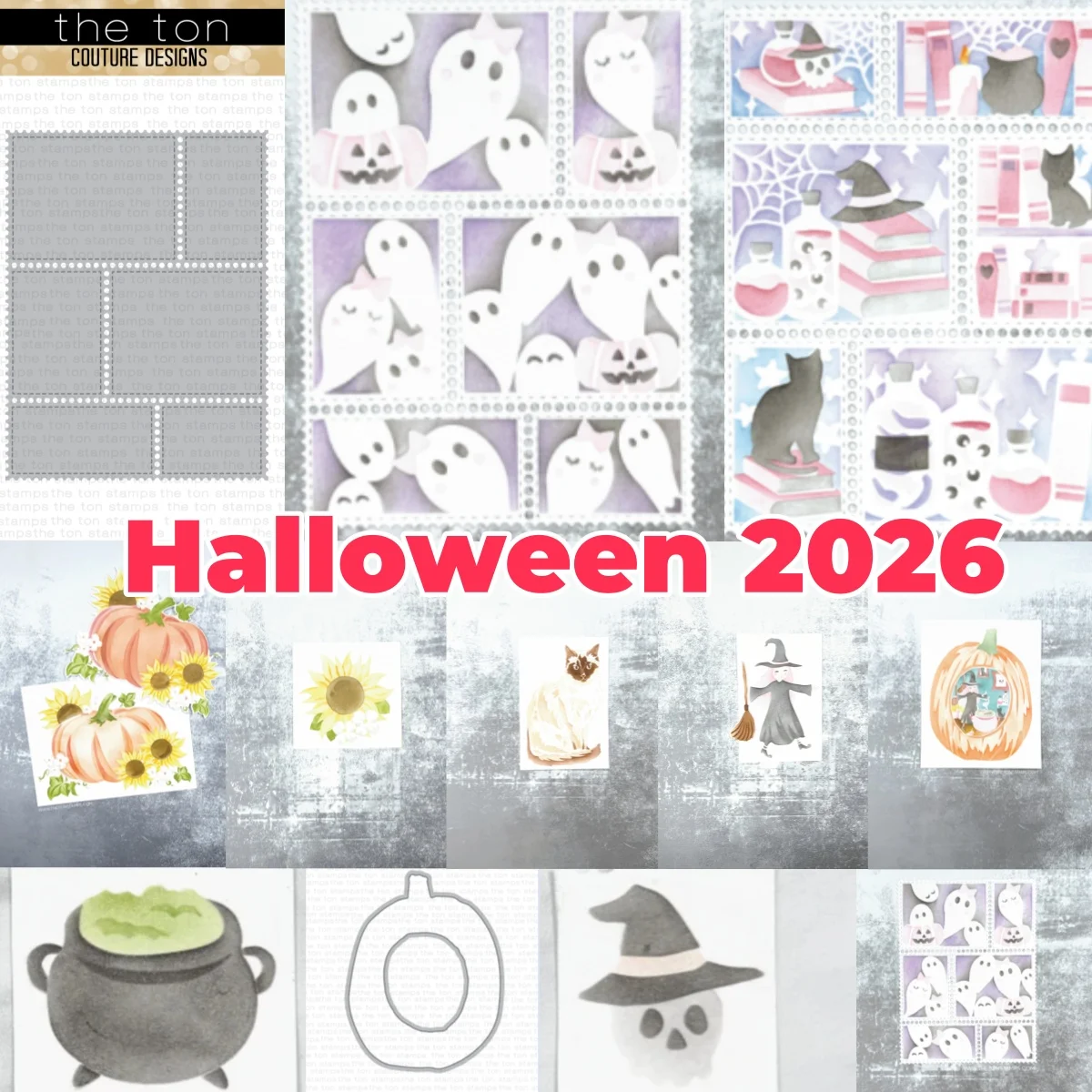 Halloween 2026 New Witch Ghosties Pumpkin Layering Stencils Cutting Dies DIY Making Card Scrapbook Craft Template Decoration