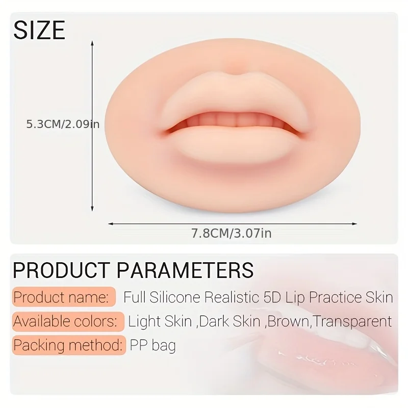 Lip Tattoo Praktijk Skin 5d Siliconen Voor Permanente Make-Up Microblading Tattoo Beginnende Artiesten Lip Blush Pmu Trainingsbenodigdheden