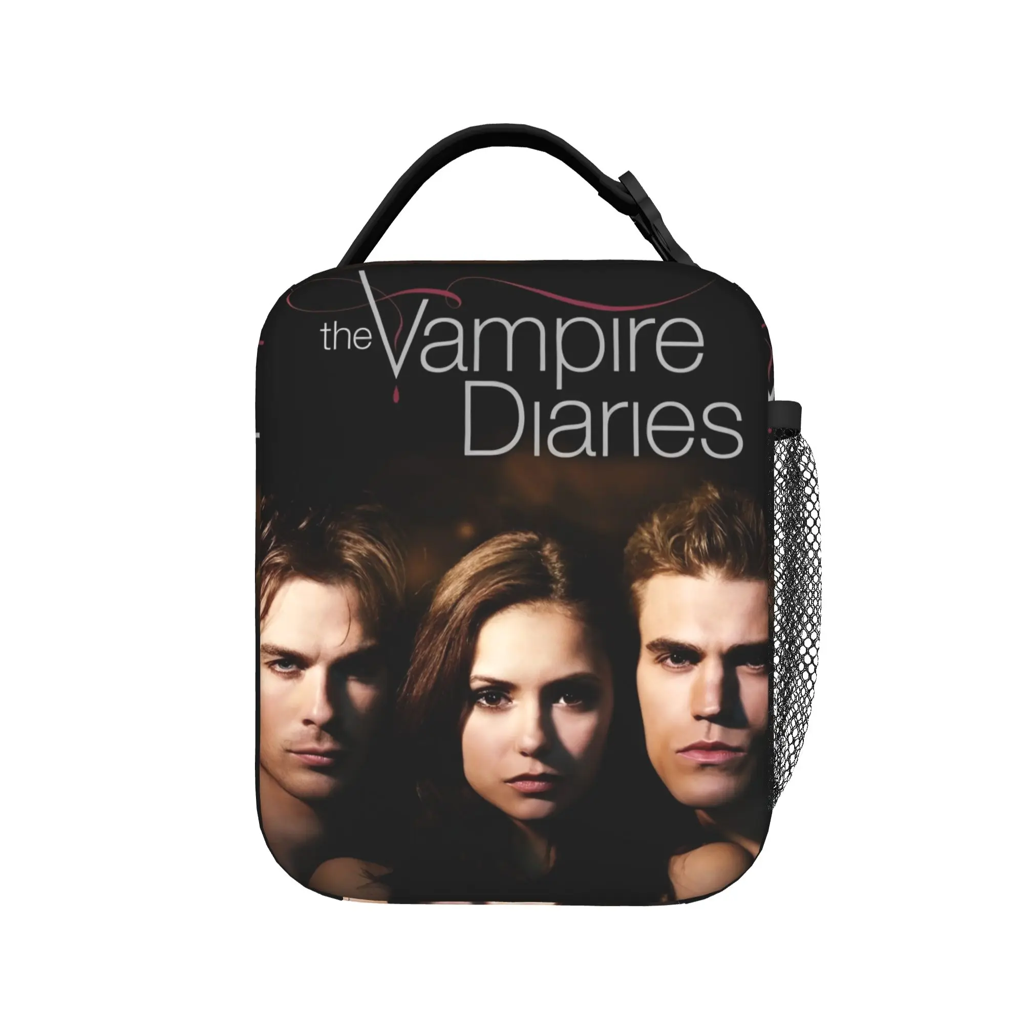The Vampire Diaries Insulated Lunch Bags Large Supernatural Dark fantasy Reusable Cooler Bag Tote Lunch Box Beach  Picnic - view 3